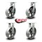 Service Caster 12 Inch Heavy Duty Semi Steel Cast Iron Wheel Caster Swivel 2 Rigid SCC, 2PK SCC-KP92S1230-SSR-2-R-2 - alternate 1